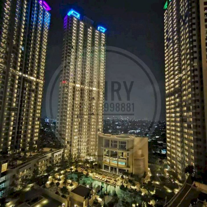 TAMAN ANGGREK RESIDENCE Dijual Cepat 2+1BR FULL FURNISH POOL VIEW