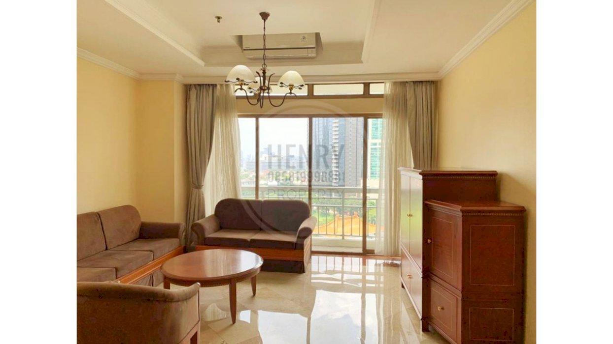 SOMERSET GRAND CITRA For Rent 2BR And 1 Study Room Mid Floor Furnish