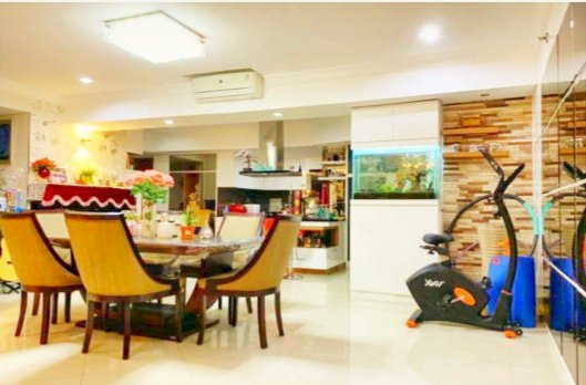 Dijual Cepat 3+1BR dari 2BR Gabung Furnish Sdh Renov di Taman Anggrek