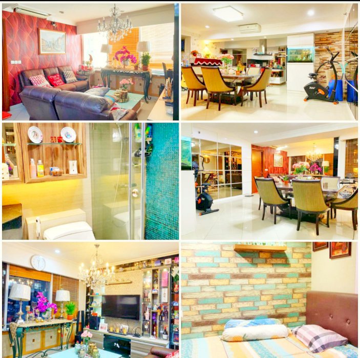 FOR RENT 2 Units Combine become 3 +1 BR with Full Furnish and City Vie