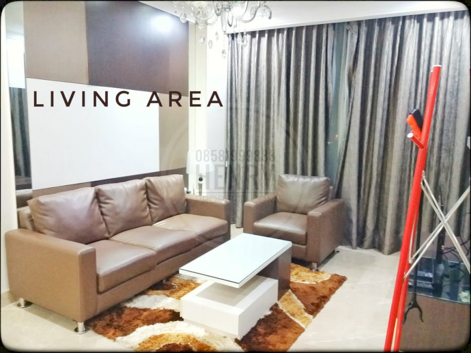 Residence 8 Dijual Cepat 2+1BR Best City View Furnish Lantai Tinggi