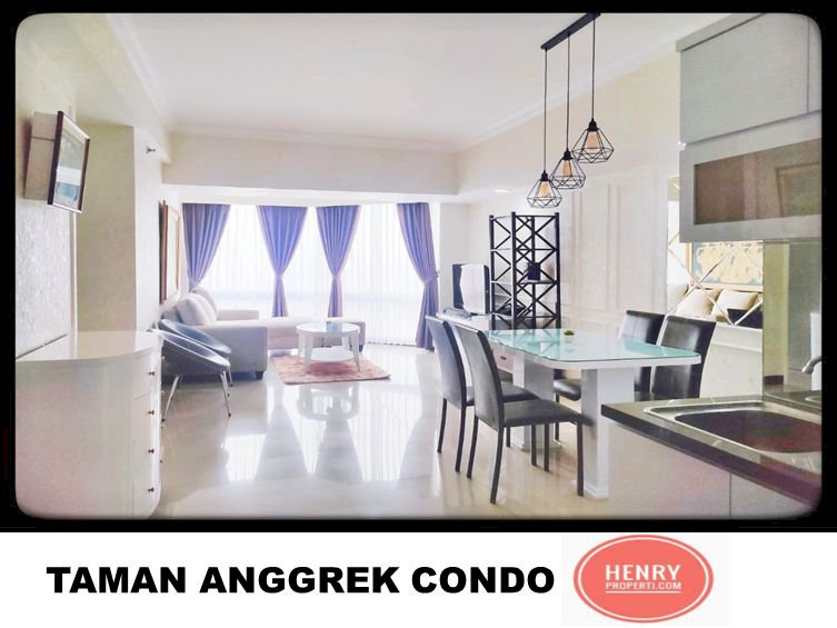 Taman Anggrek Condominium Dijual 2+1BR Full Renov dan Full Furnish
