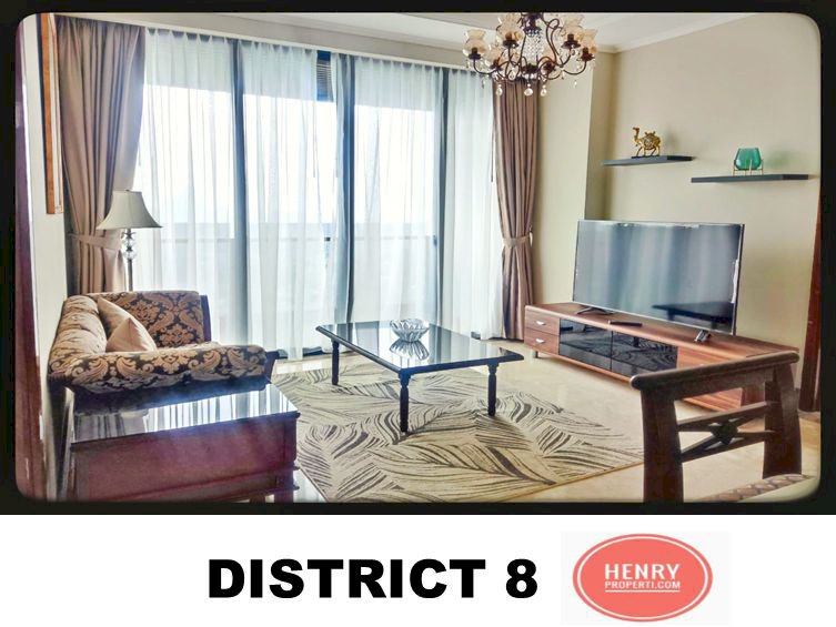 District 8 SBD Sudirman For Rent 2+1BR Mid Floor Furnish City View