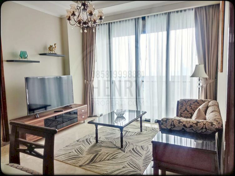District 8 SBD Sudirman For Rent 2+1BR Mid Floor Furnish City View