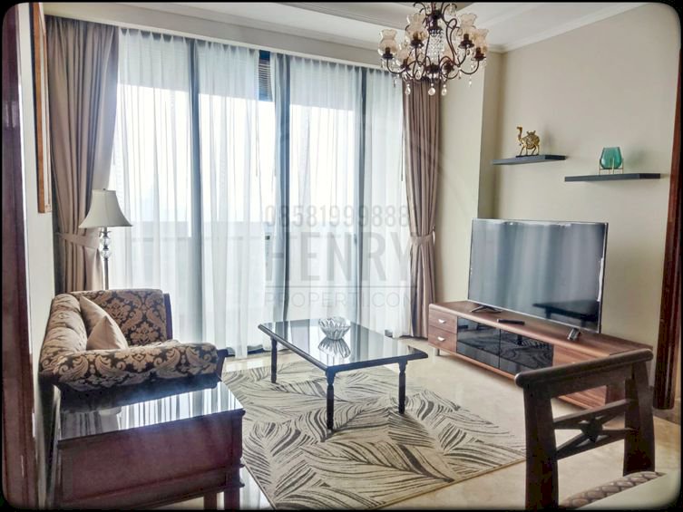District 8 SBD Sudirman For Rent 2+1BR Mid Floor Furnish City View