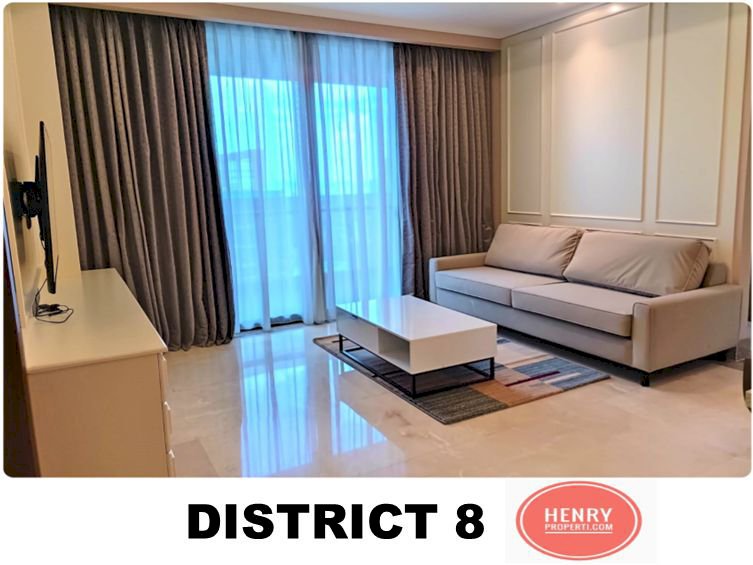 District 8 SCBD Sudirman For Rent 2+1BR High Floor Furnish City View