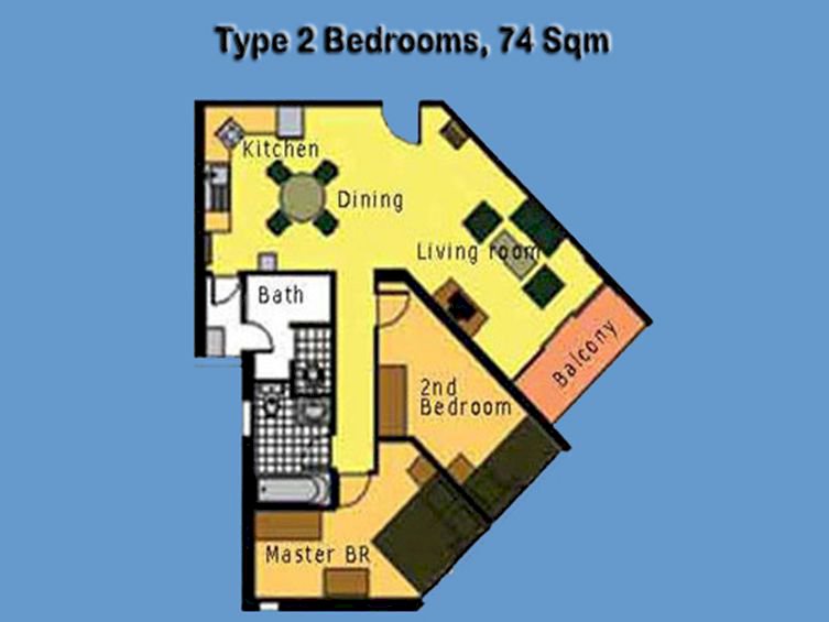 Taman Rasuna Dijual Cepat 2BR Furnish Mid Floor Pool View