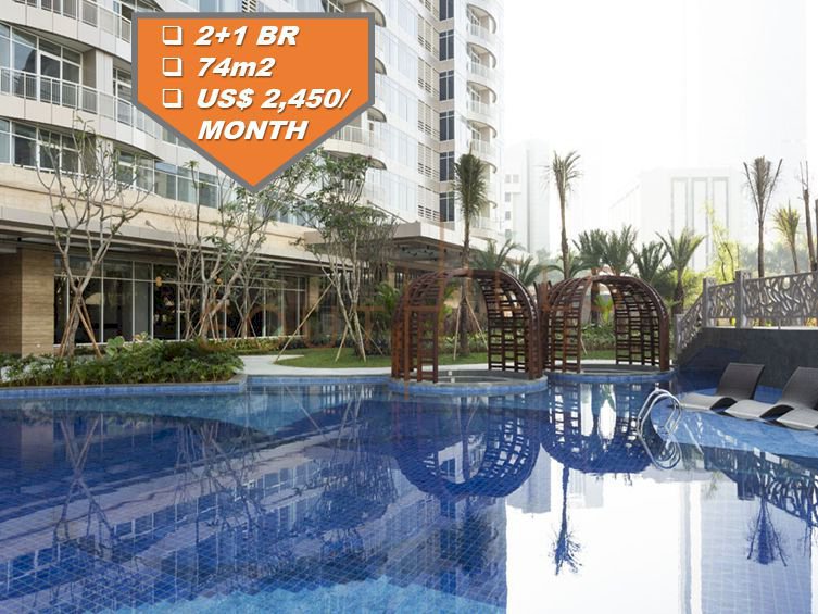 South Hills Apartment For Rent 3+1BR Full Furnish Low Floor Pool View