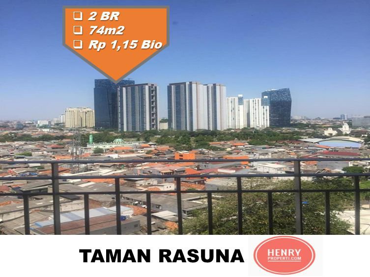 Taman Rasuna Dijual Cepat Dibawah NJOP unit 2+1 BR  City View