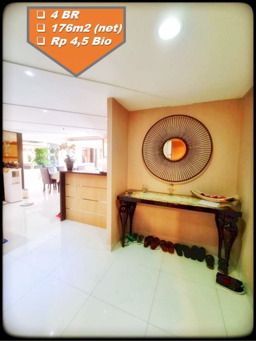 Dijual Unit 4+1BR Combine 2 Unit Full Renov dan Full Furnish City View