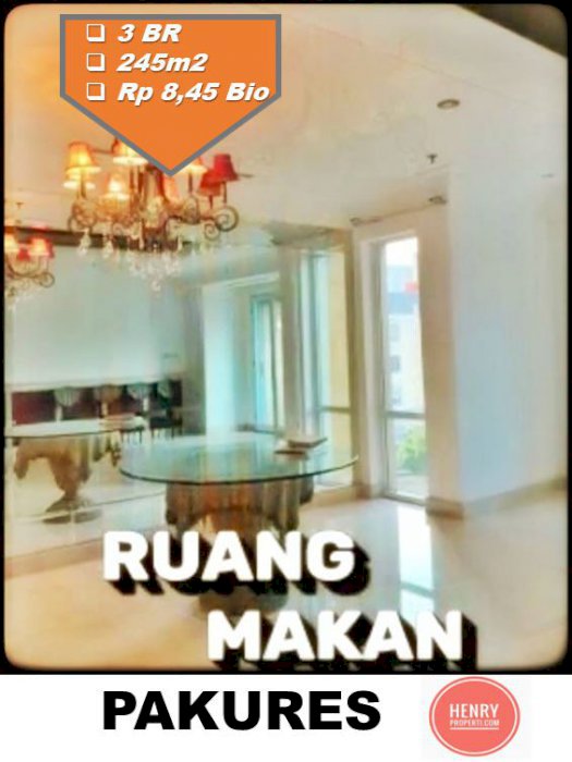 PAKUBUWONO RESIDENCE DIJUAL CEPAT BEST PRICE 3 plus 1BR Low Zone