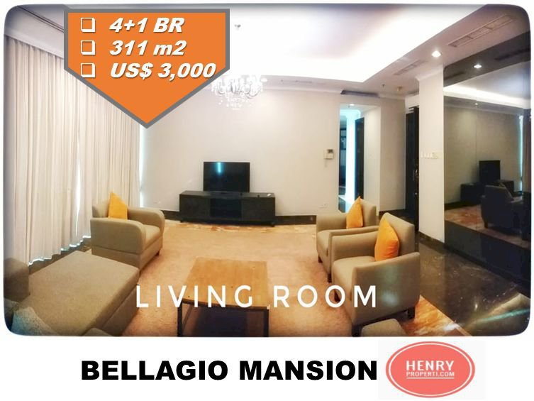 For Rent Penthouse Unit Full Furnish City View at Bellagio Mansion