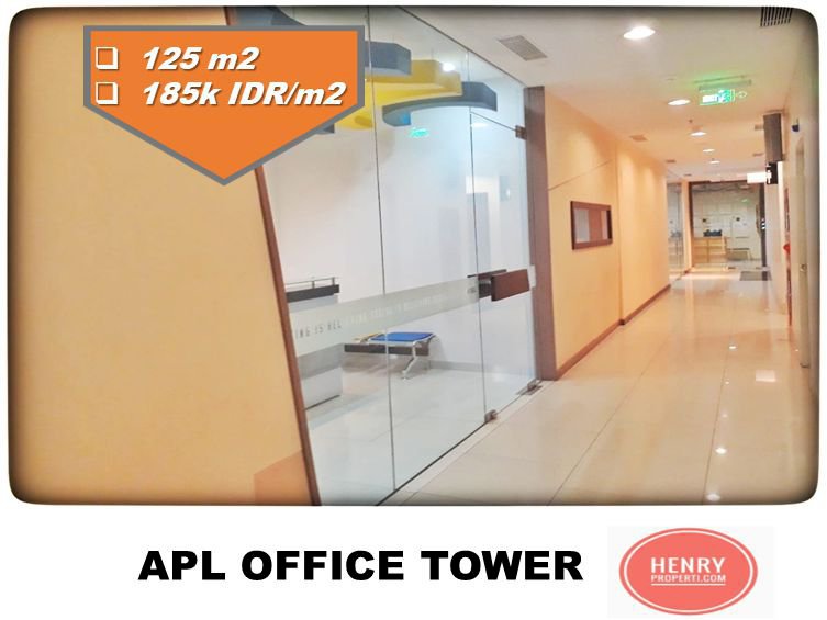 For Rent Great Office 125 m2 Full Furnish at APL Tower Mid Floor