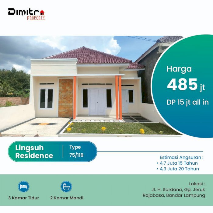 Rumah Komersil Bandar Lampung