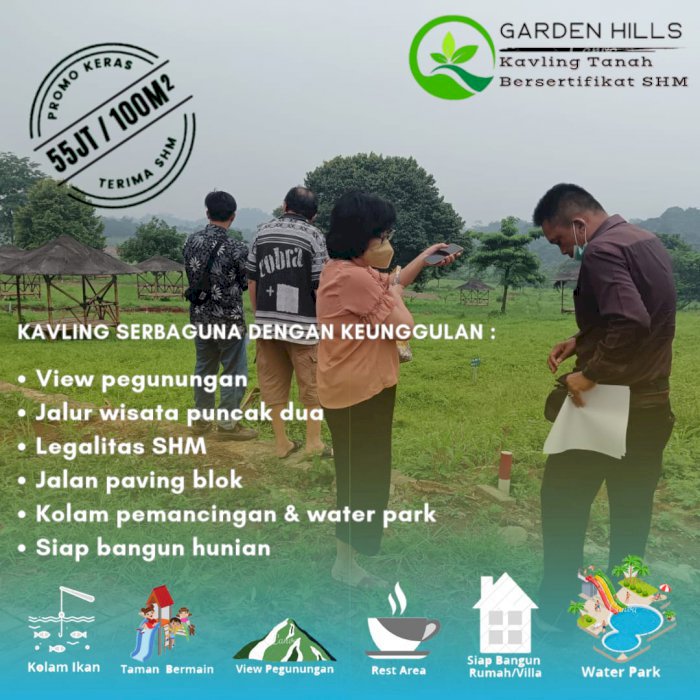 Dijual Tanah Murah SHM Bogor Harga Sudah Include Biaya Balik Nama SHM
