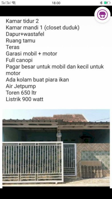 Dijual rumah full renov perumahan griya indah serpong
