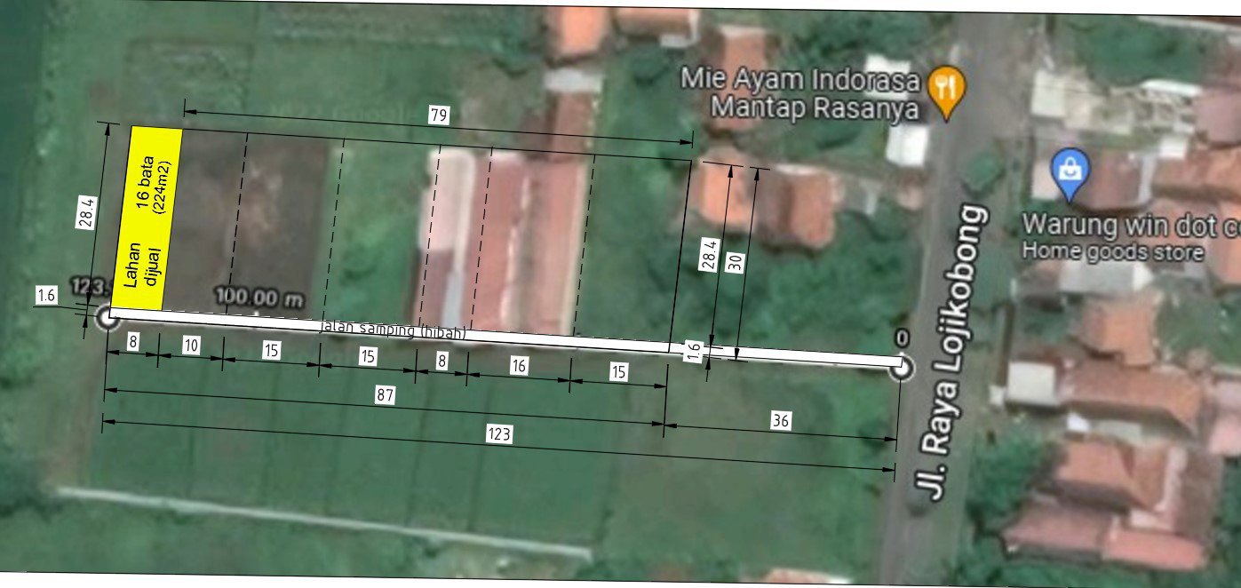 Tanah dijual dekat area pabrik cocok untuk usaha kos-kosan