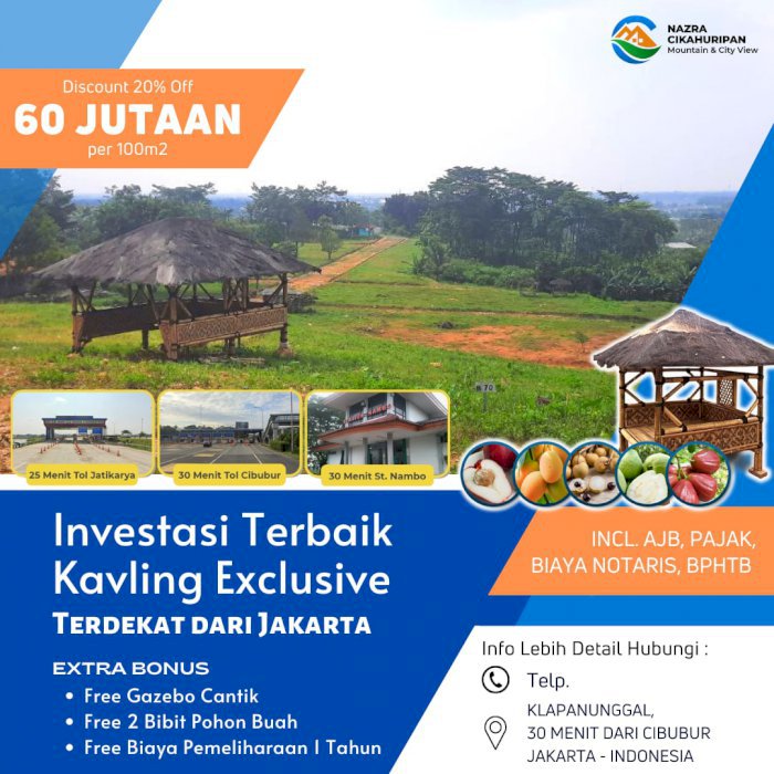Tanah Kavling Murah Terdekat Dari Jakarta