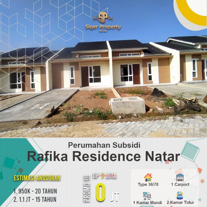 Perumahan subsidi Rafika Residance