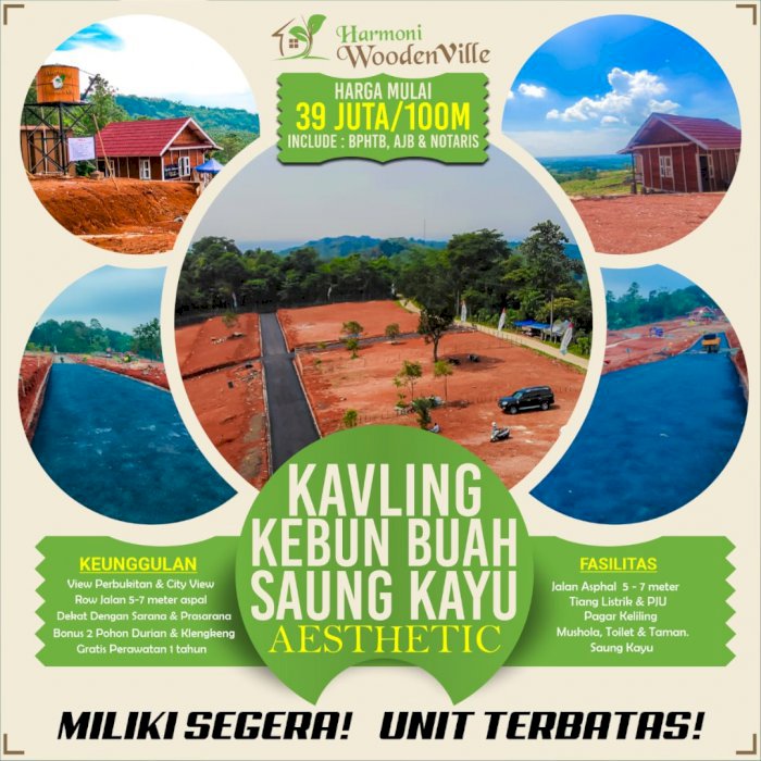 Tanah Kavling Kebun Buah Murah Cocok Untuk Rumah Villa di Bogor