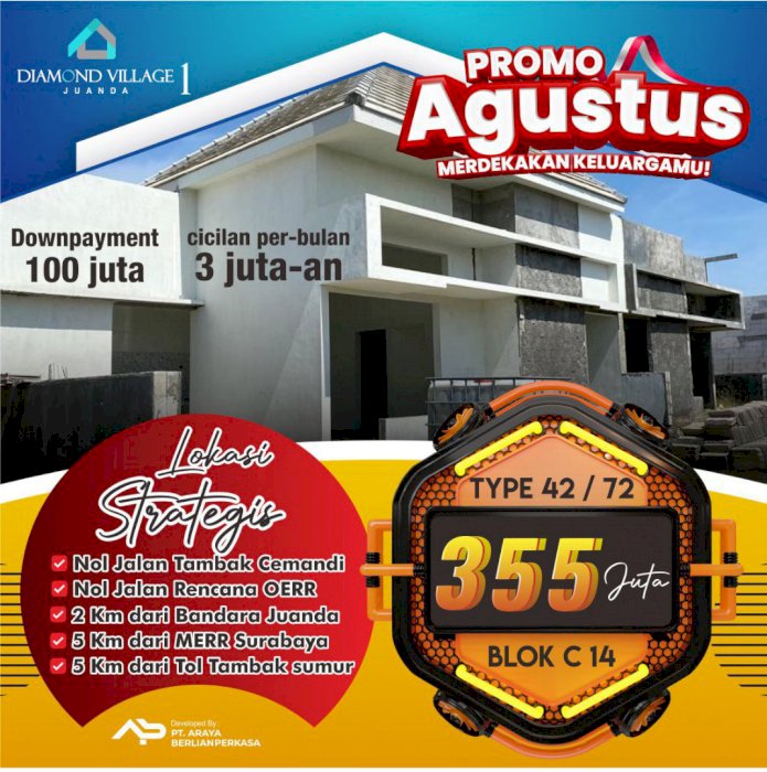 Perumahan Sidoarjo Murah Dijual Murah 355 Juta Terbaru