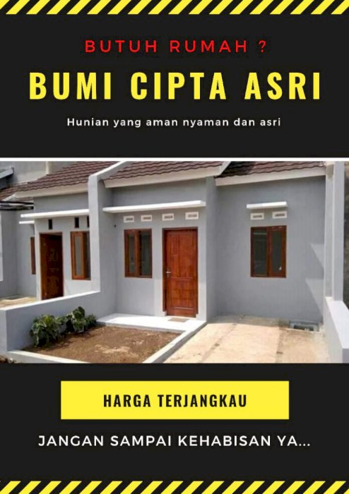 Dijual Rumah Murah Hunian Aman Nyaman Berkualitas