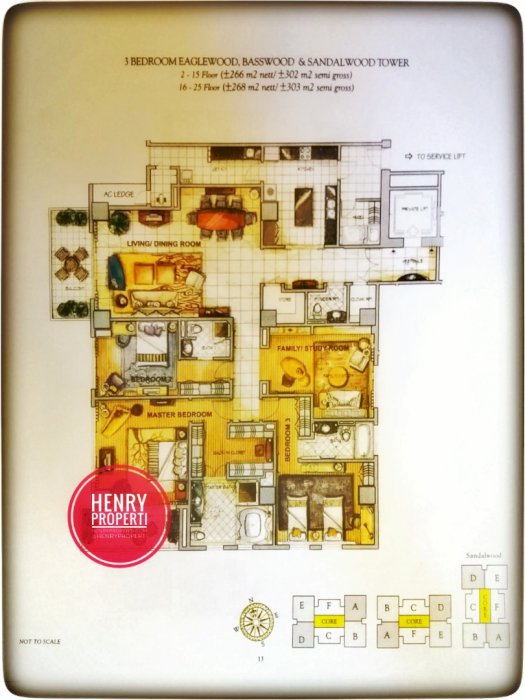 Dijual Cepat Best Price 3BR +1 Study Pakubuwono Residence Jarang Ada
