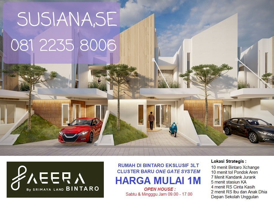 RUMAH STRATEGIS DI BINTARO