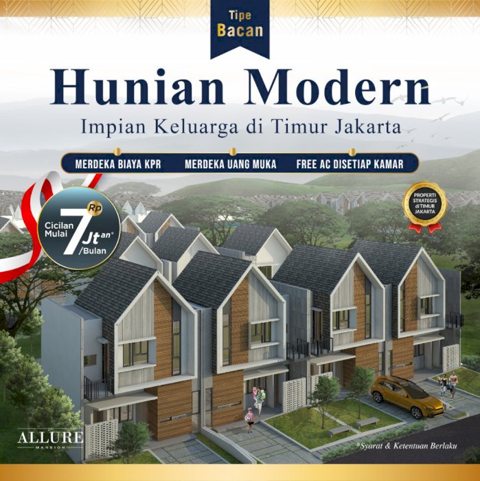 Rumah 2 lantai Murah di timur jakarta