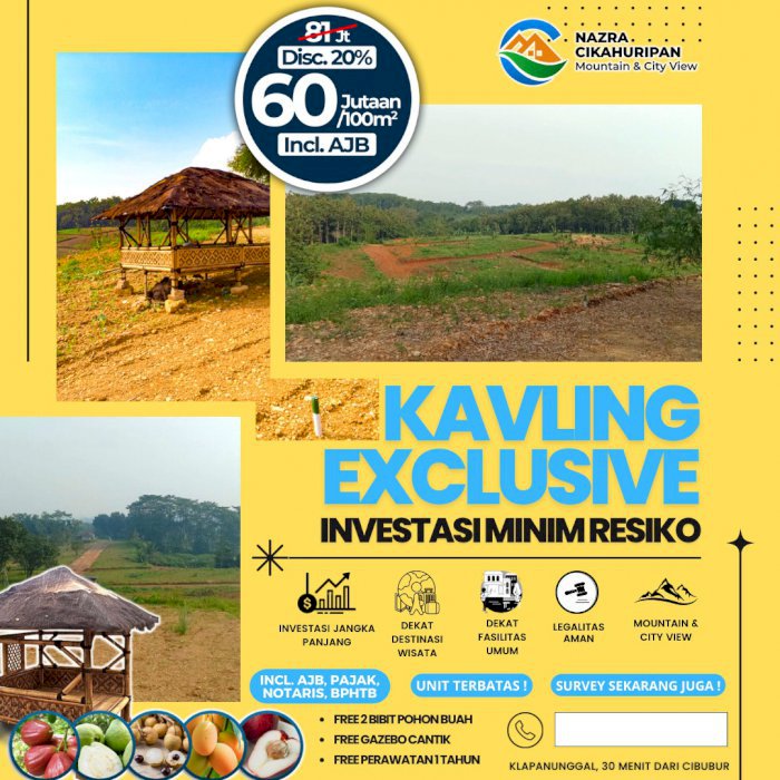 Gebyar promo Tanah Kavling Strategis di Bogor Timur