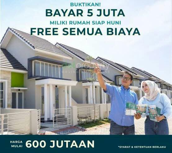 Ready Sidoarjo Kota cukup 5juta, proses KPR FREE ALL BIAYA