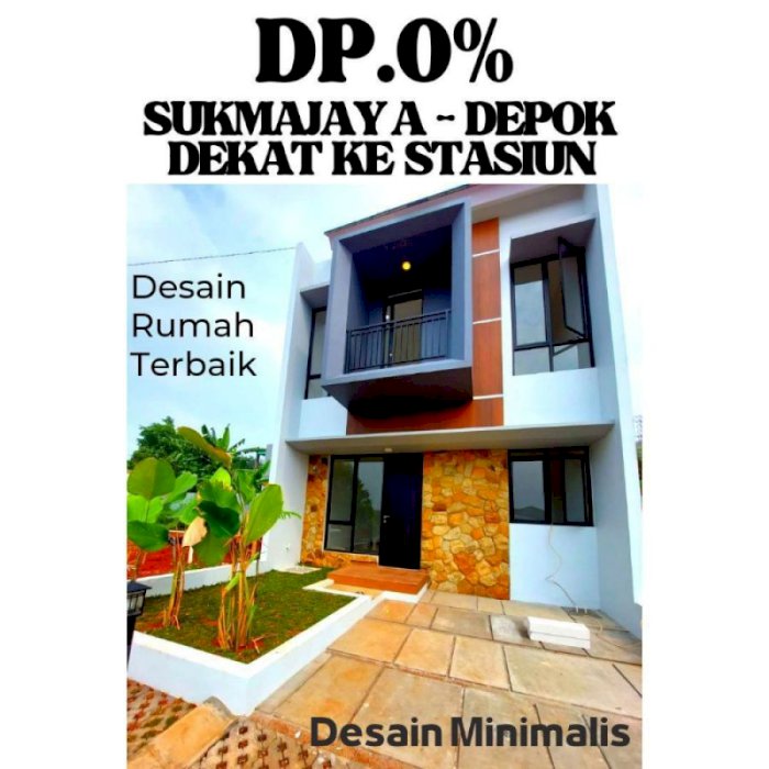 jual rumah dua lantai dekat setasiun depok