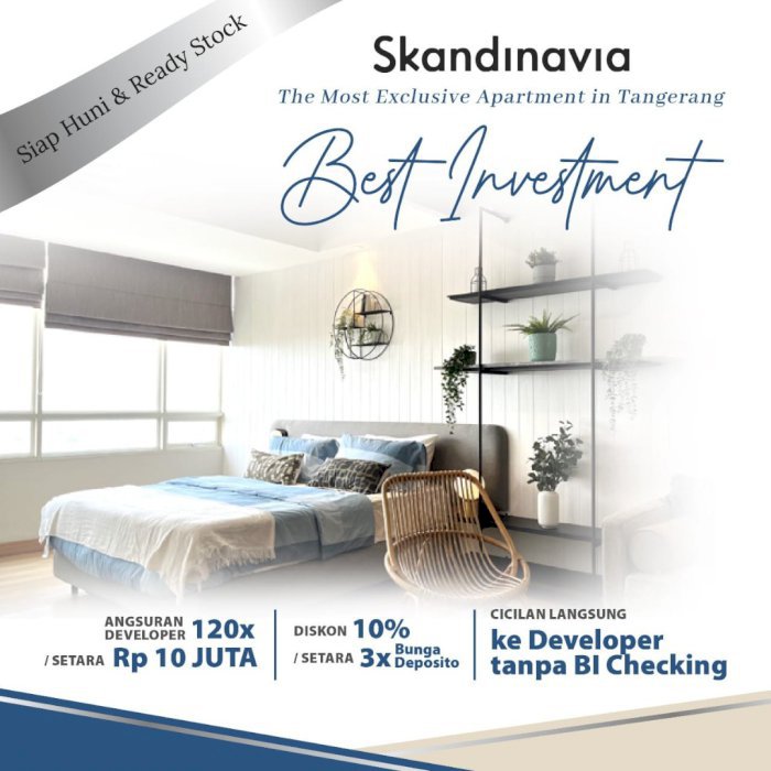 Apartemen Skandinavia di Mall TangCity Cikokol Tangerang