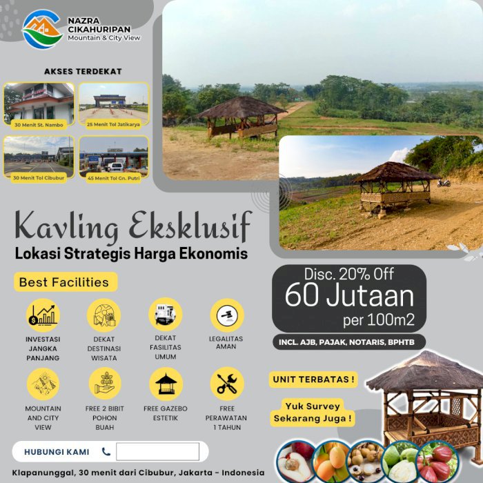 Investasi Tanah Kavling murah di Bogor