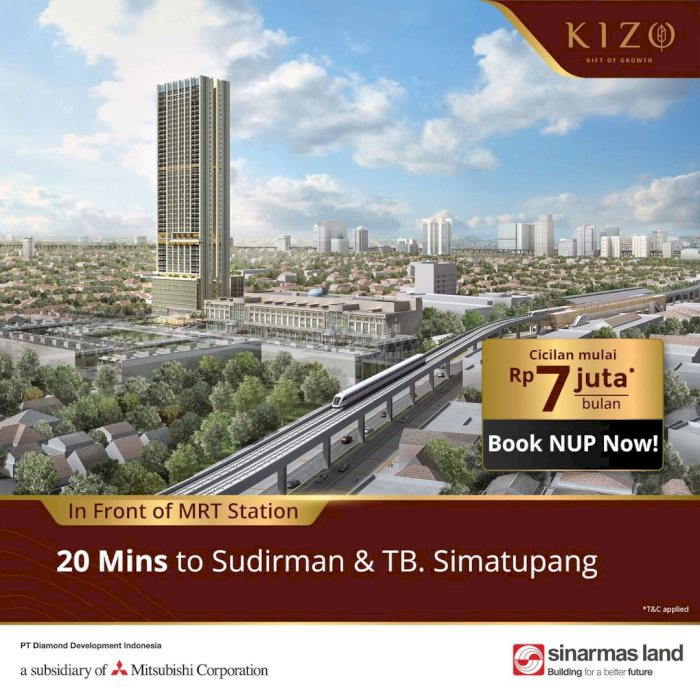 Kizo Residences Apartemen dekat MRT