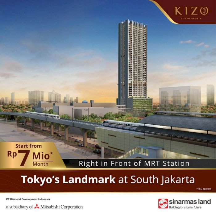 Kizo Residences Promo Angsuran 7jt-an