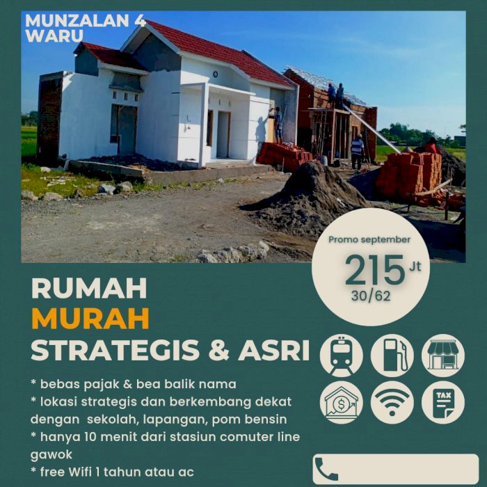 Kavling bebas pilih hanya 95 JT rumah pesan bangun 215 JT