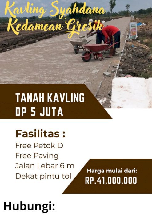 Tanah Kavling DP 5 jt