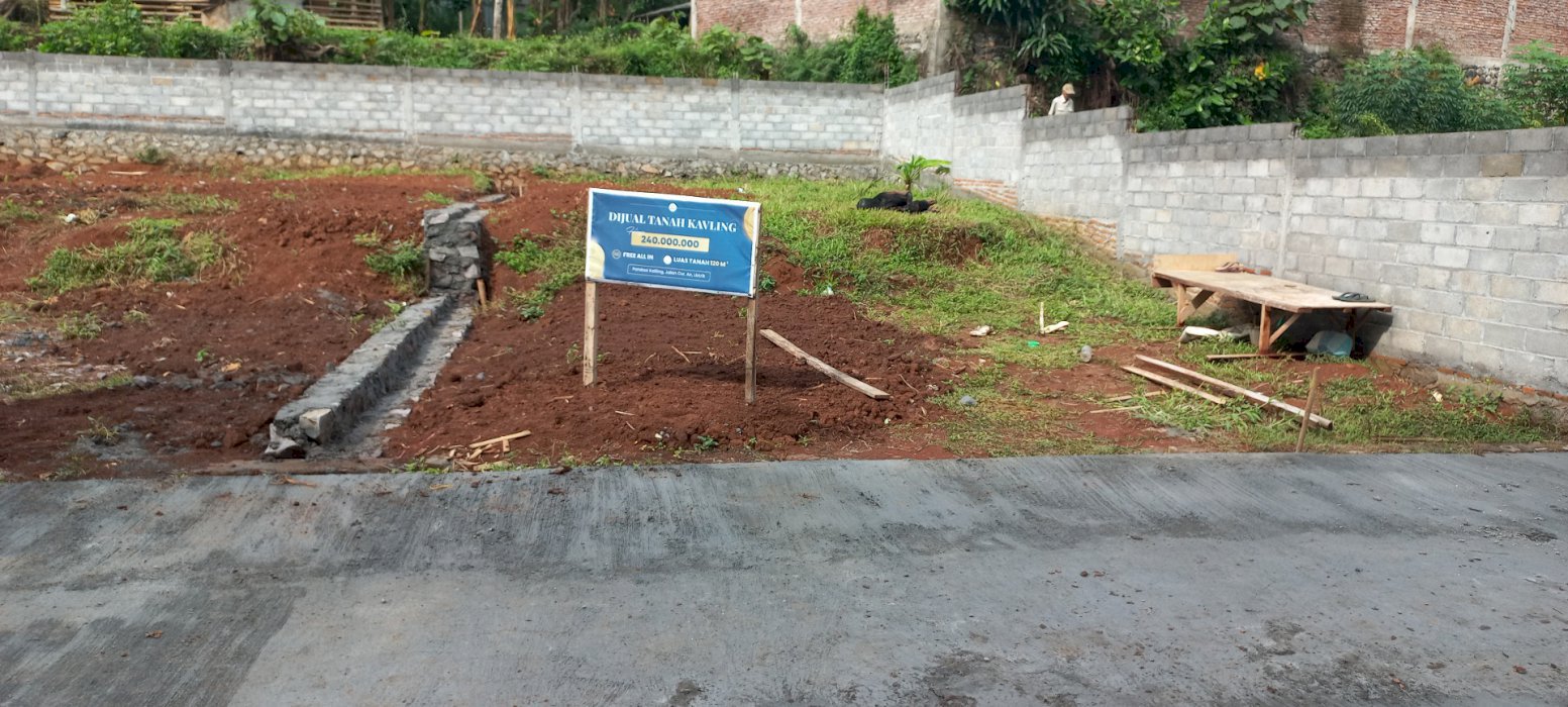 Kavlingan Tanah Murah Nempel Rumah Warga