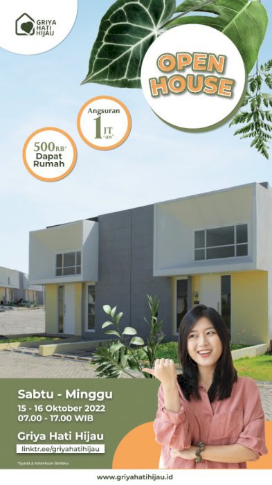 Rumah murah sidoarjo dp 0 griya hati hijau ngampelsari candi sidoarjo