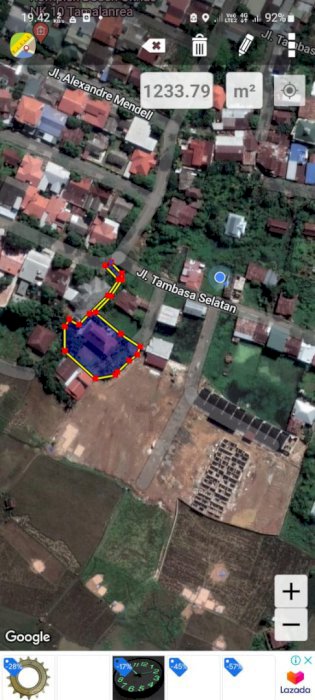 Tanah  dekat kampus UNHAS dan RSWahidin di tamalanrea