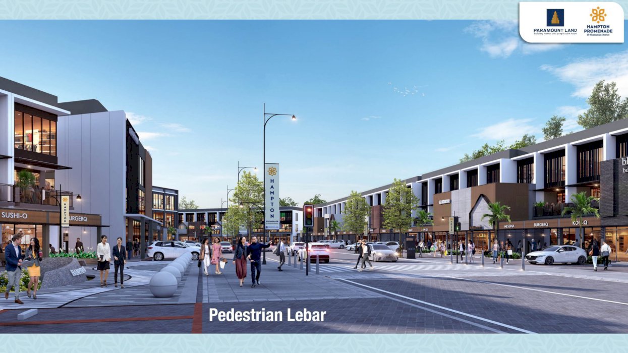 Hampton Promenade Gading Serpong Ruko Lokasi Strategis Hadap Jalan