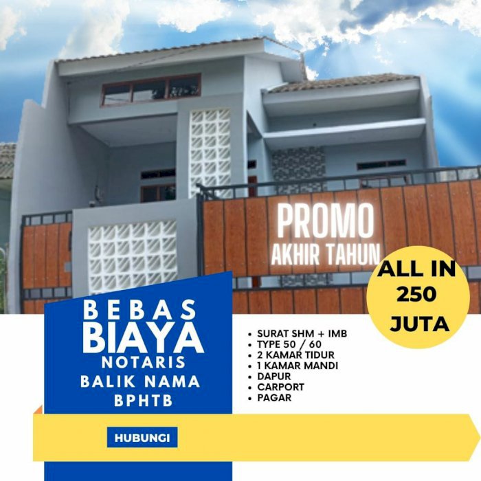 RUMAH DIJUAL READY STOCK di Dekat Stasiun Jagaraksa Tamgerang