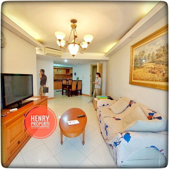 Dijual Unit Renov 3+1BR View City Furnish Lt Rendah di Taman Rasuna