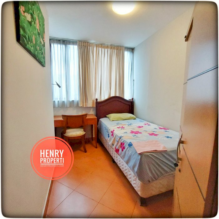 Dijual Unit Renov 3+1BR View City Furnish Lt Rendah di Taman Rasuna