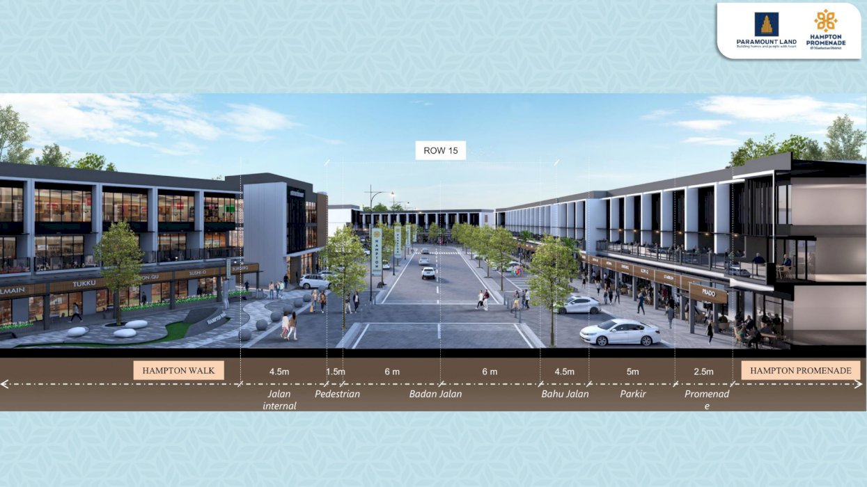 Hampton Promenade Ruko Modern Super Strategis di Gading Serpong