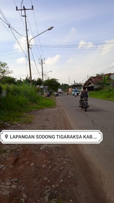 Tanah sawah luas di sodong tigaraksa