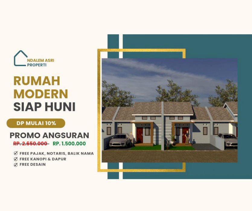 Promo angsuran mulai 1,5jt perumahan kota pati