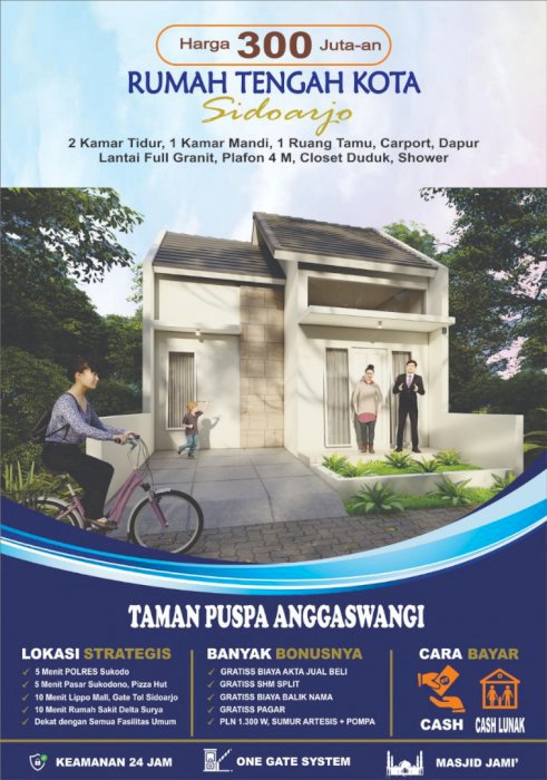 Rumah Murah Anggaswangi Sidoarjo