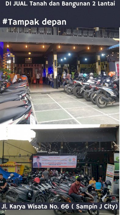 Rumah 2 lantai pinggir jalan. Jl. Karya wisata no.66 Samping J City